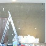 Imitace betonu - průběh prací