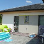Imitace dřeva na fasádě Hradec Králové - průběh prací