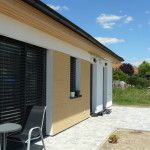Imitace dřeva na fasádě Hradec Králové - konečná podoba