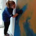 Nástěnná malba - Malba žíhování kolem mlhoviny