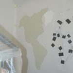 Travertino mapa světa - průběh prací