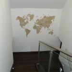 Travertino mapa světa - konečná podoba