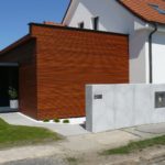 Betonová stěrka na plotě